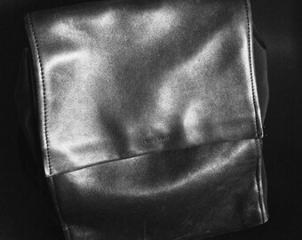 Vintage 90's Black Leather City Backpack