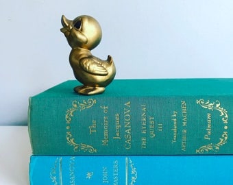 Casanova Teal & Aqua Books Instant Library Collection Decorative Books Photography Props Gold Accents