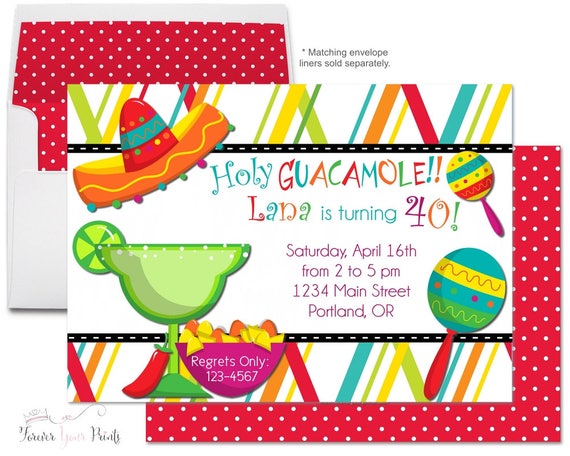 Mexican Fiesta Invitation - Fiesta Birthday Invitation - Mexican Invitation - Fiesta Invitation - Fiesta Invite - Cinco De Mayo - Sombrero Il_570xn