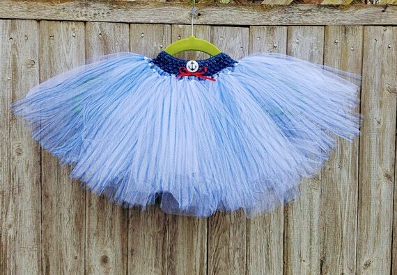 Anchors Away! Sailor tutu in navy and white. Fits most 3-5 year olds