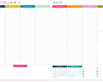 pdf monthly planner 2017 2 page