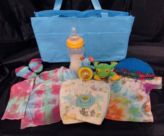 Reborn 0-3 mo baby Grab & Go Complete Diaper bag doll Think