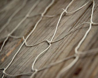 Natural Decorative Luau Fishing Net~Party Supplies, Beach Decor, Beach Wedding, Table Decor~Twine Decorative Net for Patio or Pool Decor