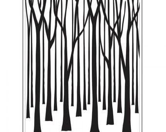 TREE TRUNKS Embossing Folder by Darice Size A2
