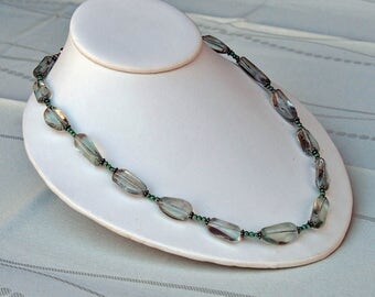 Prasiolite Necklace with Sterling Silver