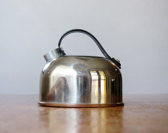 Rare Vintage Revere Ware Stainless / Plastic Toy Kettle / Teapot As Is
