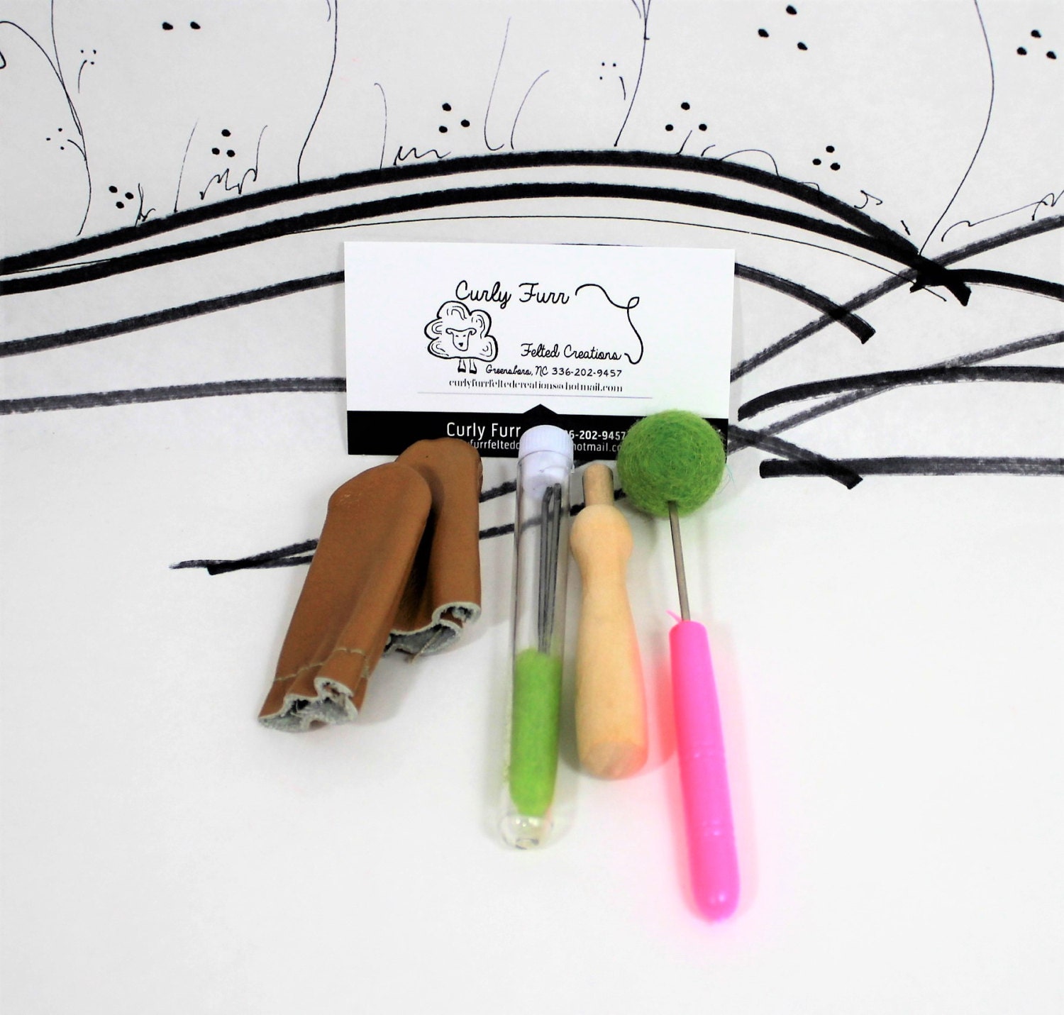 Needle felting accessories kit supplies for needle felting