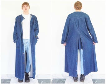 blue jean duster