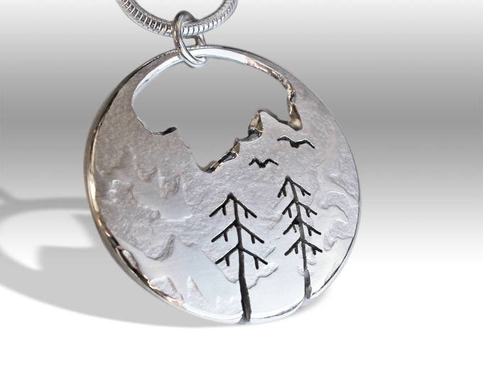 Silver Mountain Pendants - Angela Wright Designs