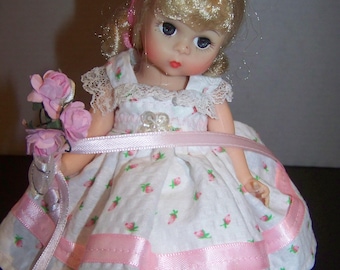 rosebud flower girl handmade outfi on Madame Alexander doll * in