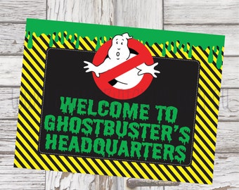 Ghostbusters Party Welcome Sign, Welcome Sign printable, Ghostbusters Party, Ghostbusters party decorations 10x7.5" PDF