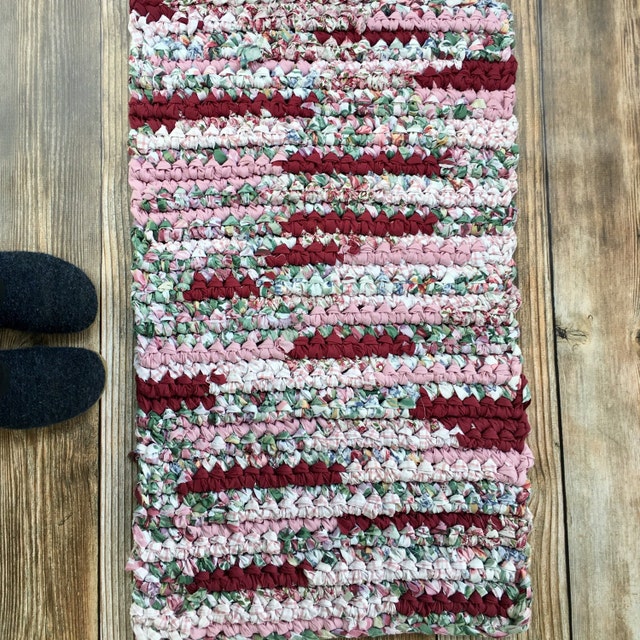 Upcycled Clothing & Recycled Rag Rugs by ThankfulRose on Etsy