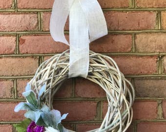Spring Wreath, Front Door Wreath, Summer Wreath, Cottage Wreath