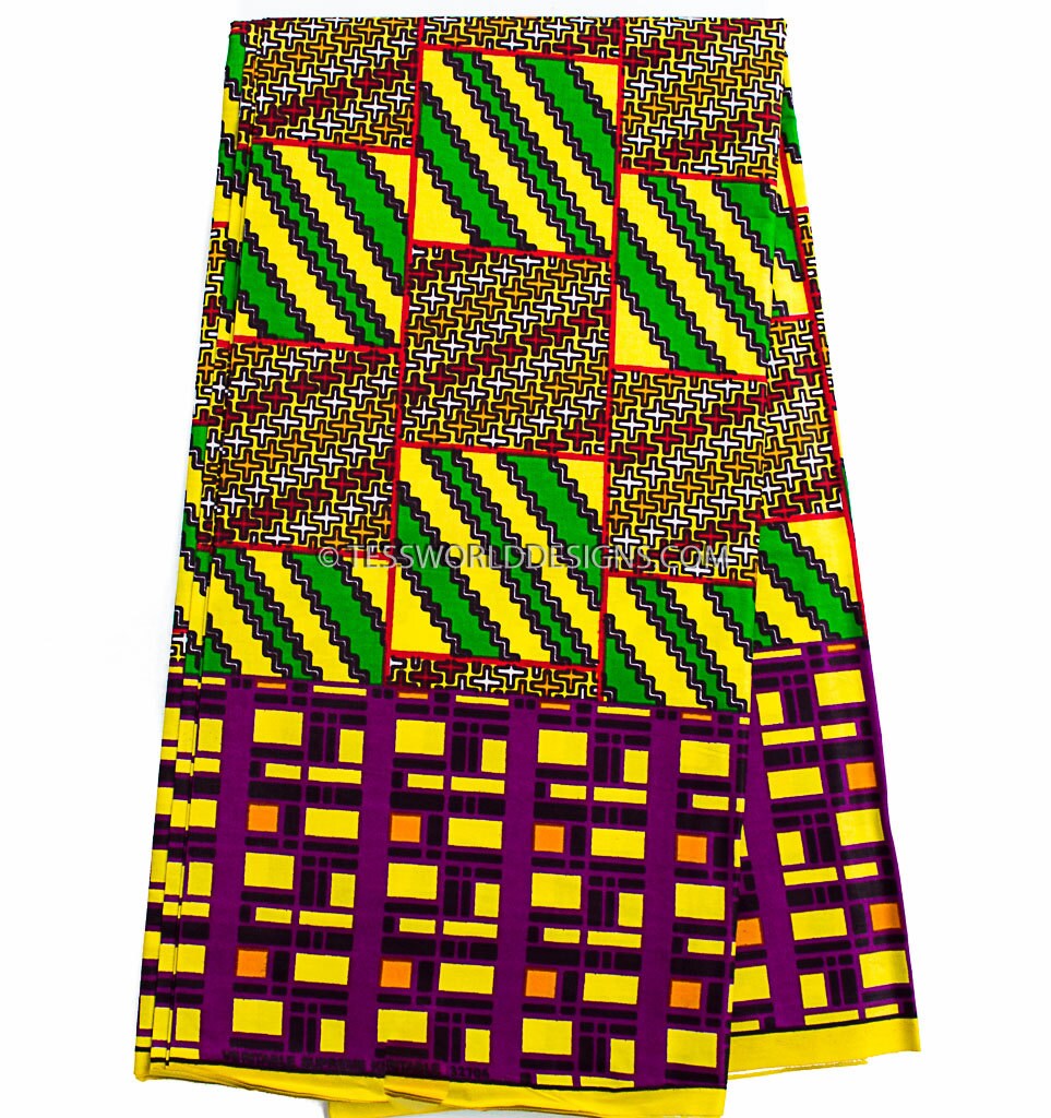 Quality African Kente print /Kente fabric/Kente cloth /African