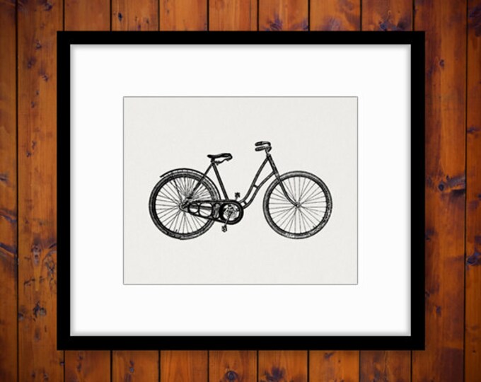 Digital Antique Bicycle Printable Image Bike Download Illustration Graphic Vintage Clip Art for Transfers etc HQ 300dpi No.1322