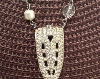 Delicate Vintage Shoe/Dress Clip Necklace