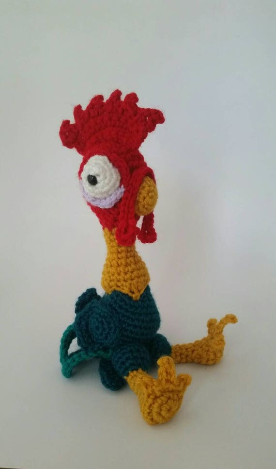 Hei Hei from Moana. Crochet Moana Hei Hei. Crochet rooster