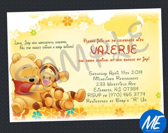 Winnie the Pooh Baby Shower Invitation - Printable