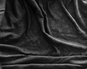 Extremely Soft Modal Fine Weave Lightweight Jersey Fabric - Jet Black Color