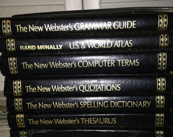 Rand McNally Set of 7 Mini The New Webster's Library of Practical Information 1990