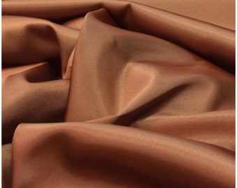Copper Stretch Satin, polyester spandex satin fabric shiny stretch satin fabric dress shirt lingerie