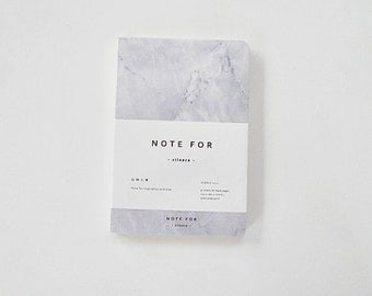 Marble Notebook, Sketchbook, Hardcover Journal, Personal Notebook, Planner Notebook - Marble Grey