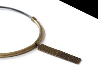 Bronze plated necklace.