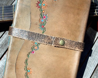 Musician Blank Staff / Manuscript Leather Journal / Music Journal Made in Australia