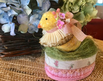 Sweet, Ooak, Vintage Style, Easter Treat Box