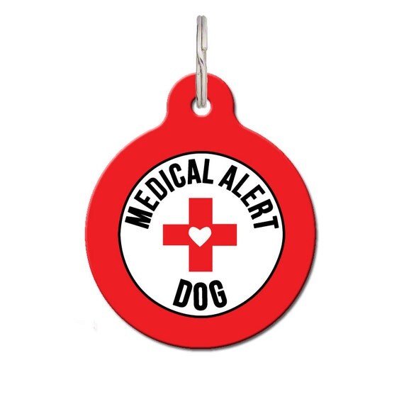 Medical Alert Dog Tag For Dogs FREE Personalization Color