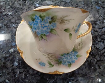 Haviland, Limoges Porcelain Cup & Saucer 1930