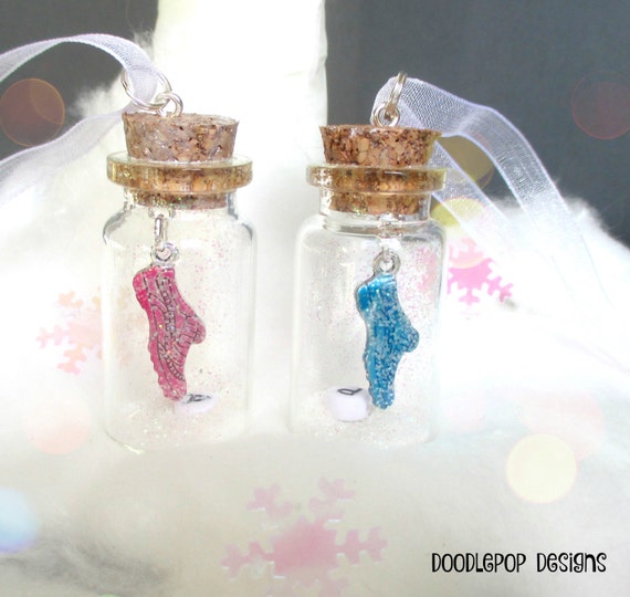 Personalised running shoe ornament Gift for runner Pink or