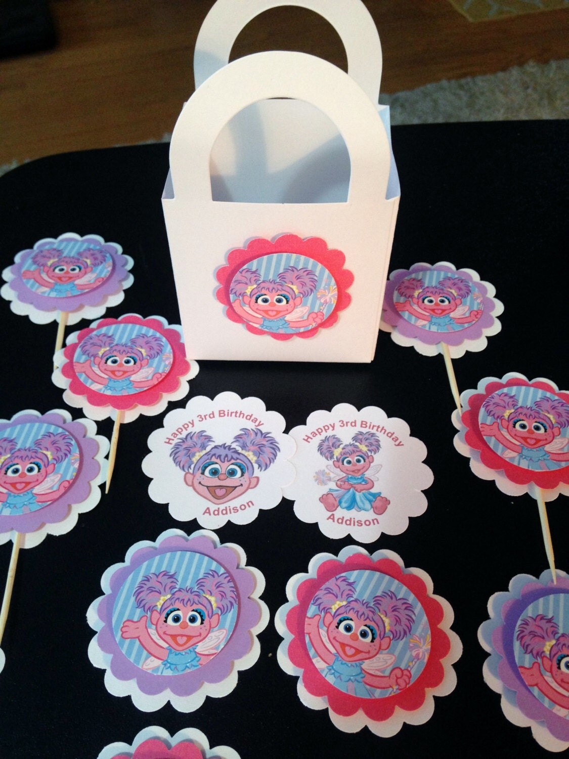 Abby Cadabby party Cupcake Toppers Sesame Street Muppets
