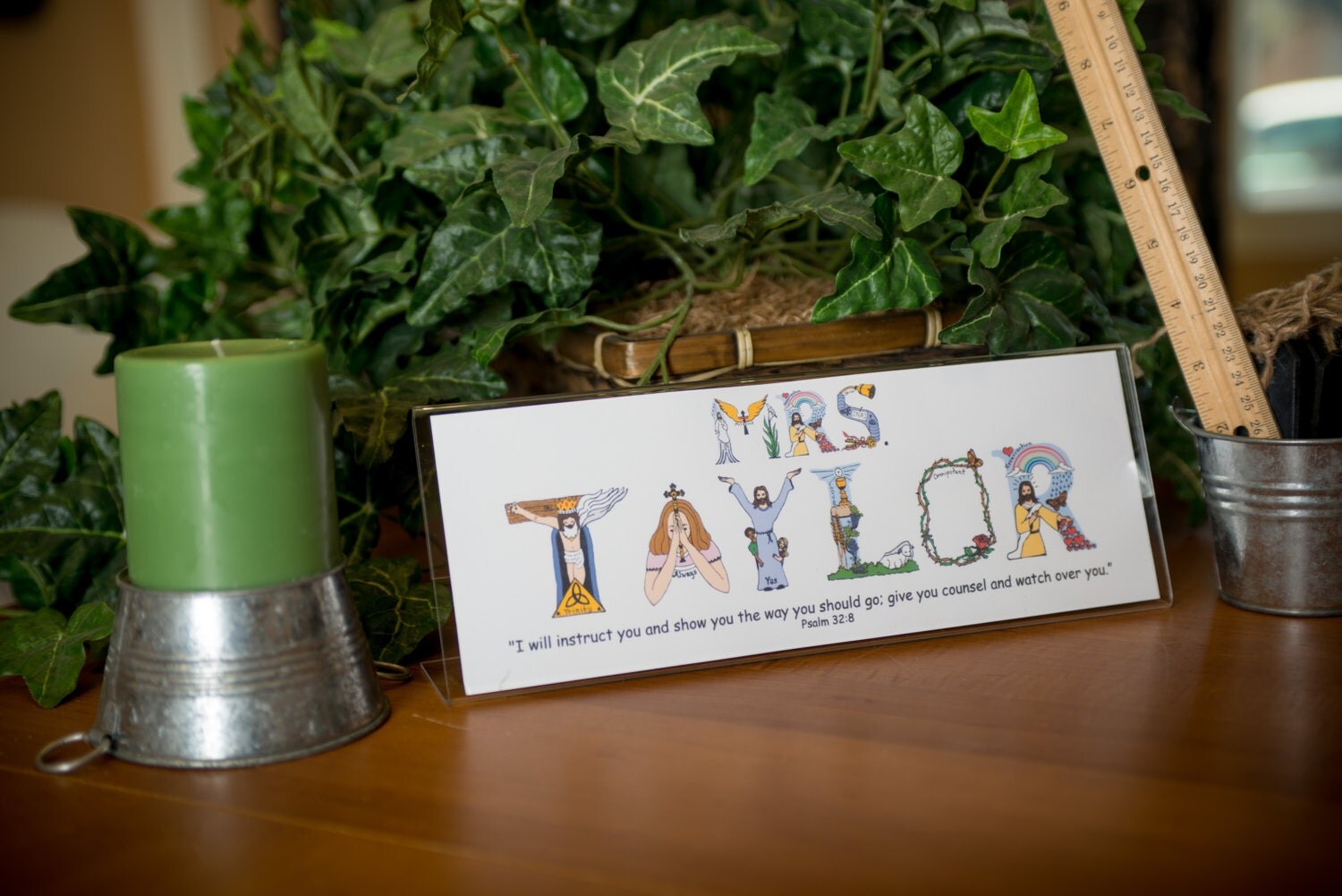 teachers gift for christmas personalized christian art print teachers gift for christmas personalized christian art print