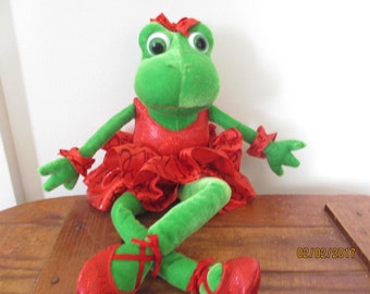 valentine's day stuffed frog