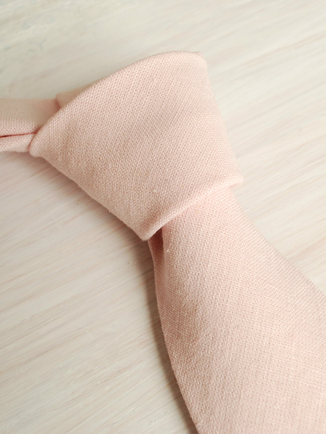 blush and grey tie