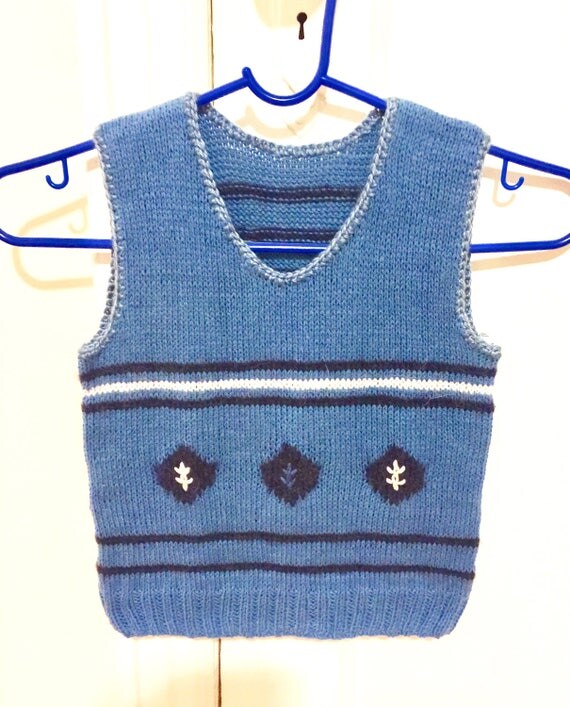 Items similar to Vest for baby boy, Baby boy blue vest on Etsy