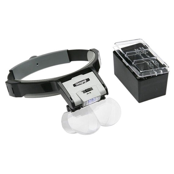 Jewelers Head Headband Magnifying Glasses Loupe Multi