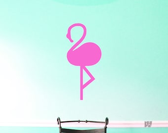 flamingo wall decal pink wall decor girls room decals wall decal office - Wall Designs For Girls Room flamingo wall decal pink wall decor girls room decals wall decal office - Wall Designs For Girls Room