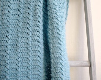 Baby Blanket Pattern Crochet Blanket Pattern DIY Crochet Baby Girl Afghan Pattern DIY Blanket Baby Boy Blanket - Lakeshore Ripples P129