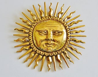 Metropolitan Museum of Art Vintage Spectacular Sunshine Combination Brooch Pendant/Mint