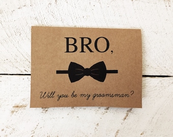 Groomsman Card // Best Man Card