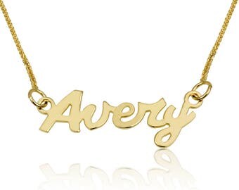 Name necklace-Personalized jewelry-Monogram & Name necklace- Custom Name chain-Memorial gift-Personalized name chain-For her-Graduation gift