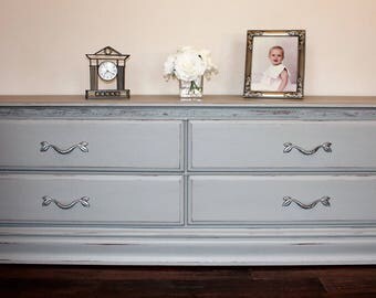 Refinished Wood Credenza