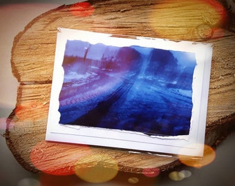 Winter Lane Art Photographic Winter Greetings Cards - Made to order