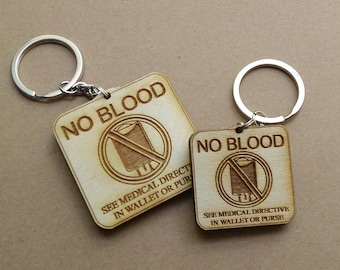 No Blood Keychain