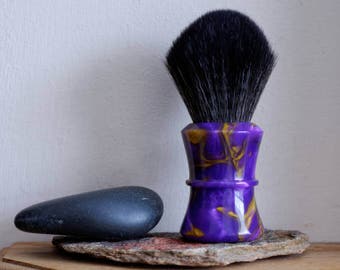 Shaving Brush - Elegance Resin Lathe-Turned Handle with Synthetic BOSS Knot