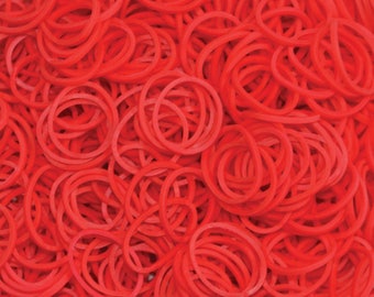 Red ** Rainbow Loom Bands Refill. 600 bands & c-clips. Guaranteed authentic. Latex-free.