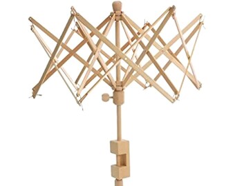 Umbrella New Wooden (Birch) Swift Yarn Winder Holder Craft Standwood