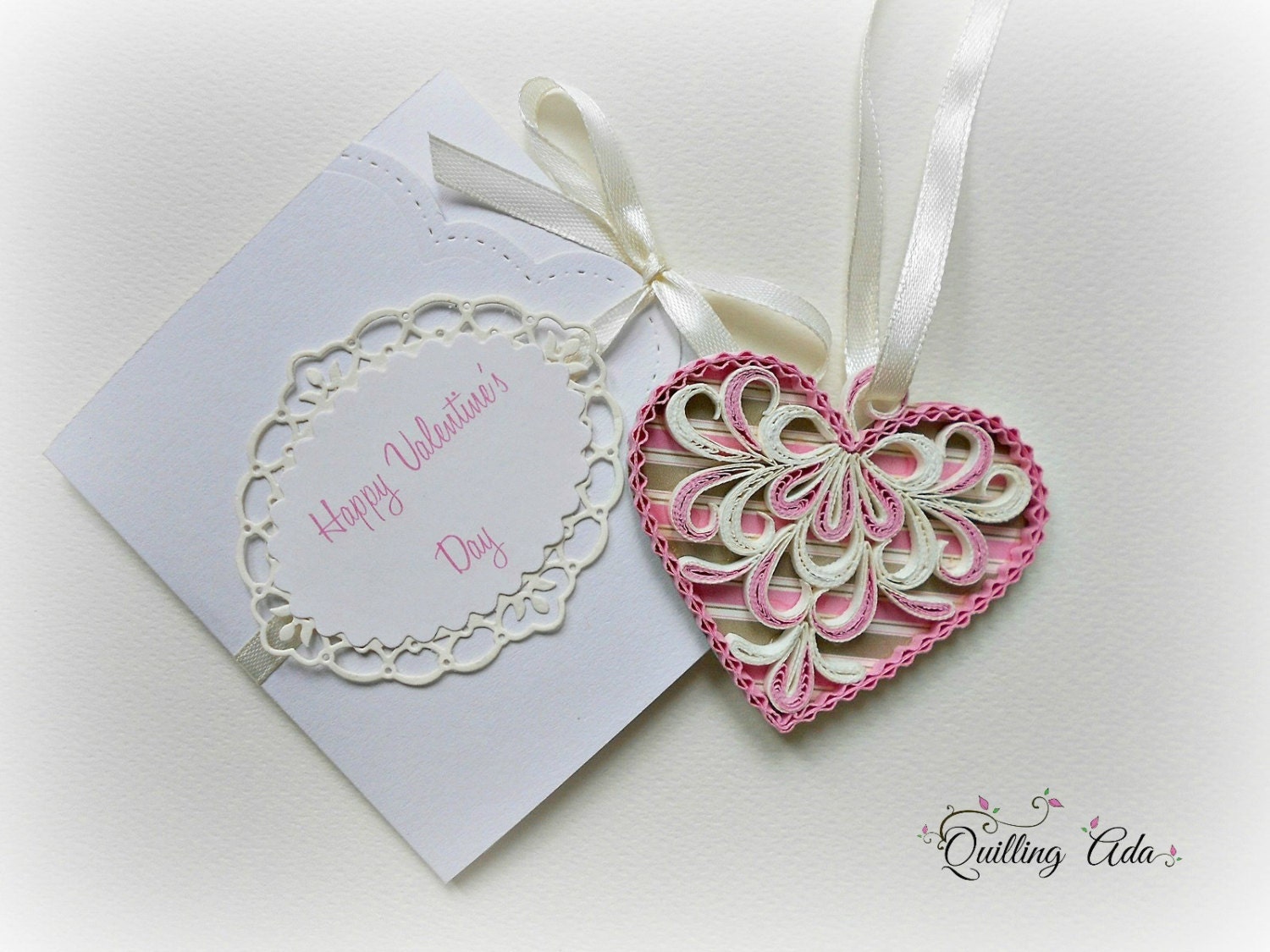 Customized love card/Quilled love card/Valentine's Day